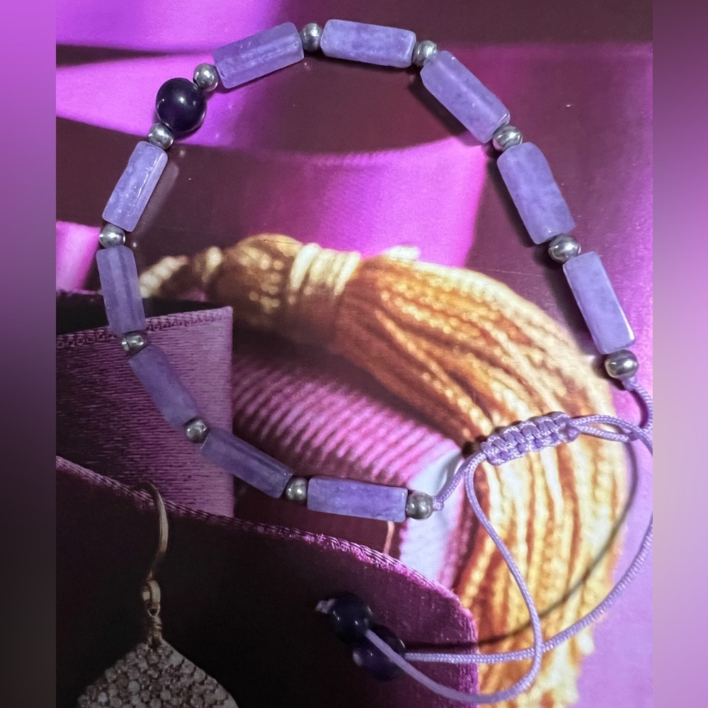 Amethyst anklet - Picture 5 of 11
